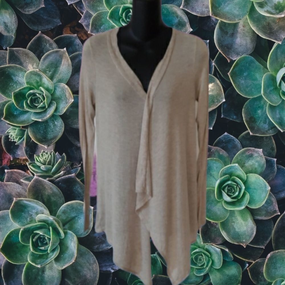 Essentials Womens Basic Draped Cardigan